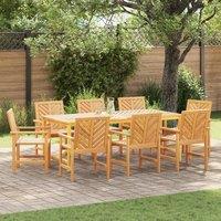 Berkfield Home 7 Piece Garden Dining Set Solid Wood Acacia in Brown