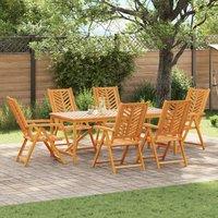 Berkfield Home 7 Piece Garden Dining Set Solid Wood Acacia