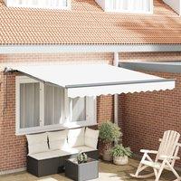 Berkfield Home Manual Retractable Awning White 300x250 cm