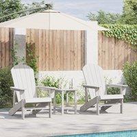 Berkfield Home 3 Piece Garden Lounge Set White HDPE