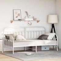 Berkfield Home Daybed Frame White 100x200 cm Steel