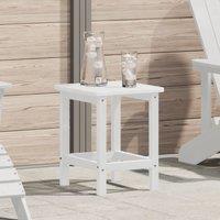 Berkfield Home Adirondack Side Table White 38x38x45 cm HDPE | Size: 38 x 38 x 45 cm