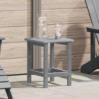Berkfield Home Adirondack Side Table Light Grey 38x38x45 cm HDPE | Size: 38 x 38 x 45 cm