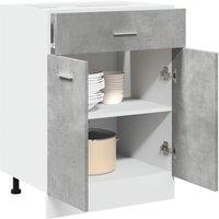 Berkfield Home Drawer Bottom Cabinet Lyon Concrete Grey 60x46x81.5 cm Engineered Wood