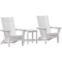 Berkfield Home 3 Piece Garden Lounge Set White HDPE