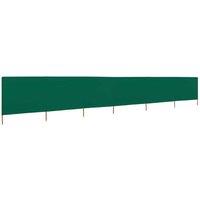 Berkfield Home 6-panel Wind Screen Fabric 800x160 cm Green