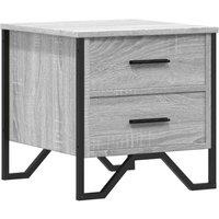 Berkfield Home Bedside Cabinet Grey Sonoma 40x41x40 cm Engineered Wood | Size: 40 x 41 x 40 cm