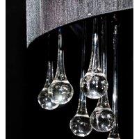 Berkfield Home Chandelier with 85 Crystals Black