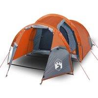 Berkfield Home Camping Tent Tunnel 2-Person Orange Waterproof
