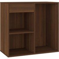 Berkfield Home Cosmetic Cabinet Brown Oak 80x40x75 cm Engineered Wood | Size: 80 x 40 x 75 cm