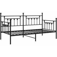 Berkfield Home Daybed Frame Black 107x203 cm Steel