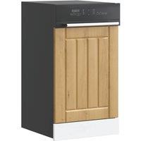 Berkfield Home Dishwasher Panel Lucca Artisan Oak Engineered Wood in Brown