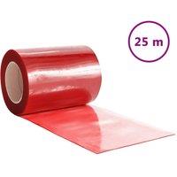 Berkfield Home Door Curtain Red 300 mmx2.6 mm 25 m PVC