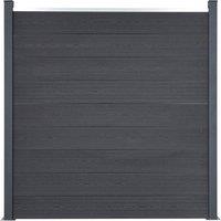 Berkfield Home Fence Panel Set Grey 180x186 cm WPC