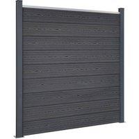 Berkfield Home Fence Panel Set Grey 872x186 cm WPC