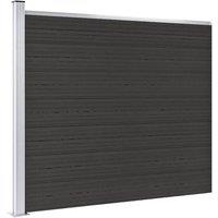 Berkfield Home Fence Panel WPC 175x146 cm Black
