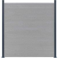 Berkfield Home Fence Posts 2 pcs Dark Grey 185 cm Aluminium