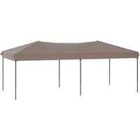 Berkfield Home Folding Party Tent Taupe 3x6 m