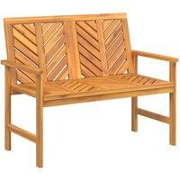 Berkfield Home Garden Bench 109 cm Solid Wood Acacia in Brown