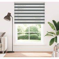 Berkfield Home Zebra Blind Dark Grey 165x230 cm Fabric Width 160.9 cm Polyester