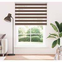 Berkfield Home Zebra Blind Brown 160x200 cm Fabric Width 155.9 cm Polyester
