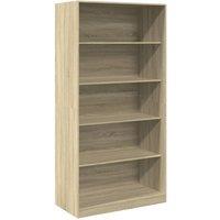 Berkfield Home Wardrobe Sonoma Oak 100x50x200 cm Engineered Wood in Light Brown | Size: 100 x 50 x 200 cm