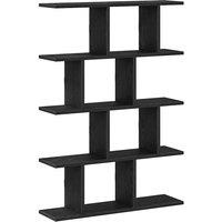 Berkfield Home Wall Cube Shelf 12 Compartments Black Engineered Wood