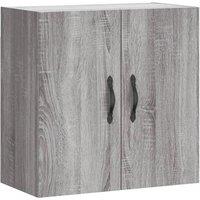 Berkfield Home Wall Cabinet Grey Sonoma 60x31x60 cm Engineered Wood | Size: 60 x 31 x 60 cm