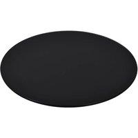 Berkfield Home Table Top Tempered Glass Round 400 mm in Black