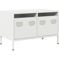 Berkfield Home TV Cabinet White 68x39x43.5 cm Cold-rolled Steel