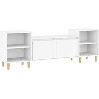 Berkfield Home TV Cabinet White 160x35x55 cm Engineered Wood | Size: 160 x 35 x 55 cm