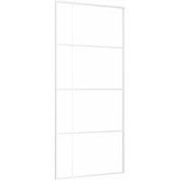 Berkfield Home Sliding Door ESG Glass & Aluminium 90x205 cm White