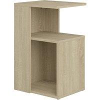 Berkfield Home Side Table Sonoma Oak 36x30x56 cm Engineered Wood in Light Brown | Size: 36 x 30 x 56 cm