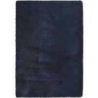 Berkfield Home Shaggy Rug High Pile NAVARRA Navy 160x230 cm Polyester | Size: Medium