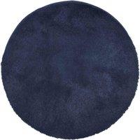 Berkfield Home Shaggy Rug High Pile NAVARRA Navy 160x160 cm Polyester | Size: Medium