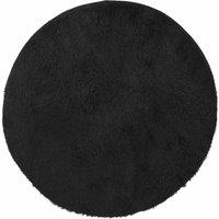 Berkfield Home Shaggy Rug High Pile NAVARRA Black 100x100 cm Polyester | Size: Medium