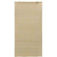 Berkfield Home Natural Bamboo Roller Blinds 80 x 160 cm in Beige