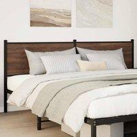 Berkfield Home Headboard Brown Oak 190 cm Engineered Wood & Steel