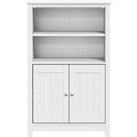 Berkfield Home Beautiful Bathroom Cabinet BERG White 69.5x34x110 cm Solid Wood Pine