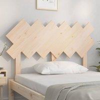 Berkfield Home Beautiful Bed Headboard 122.5x3x80.5 cm Solid Wood Pine in Light Tan