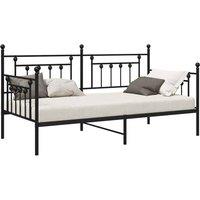 Berkfield Home Stunning Daybed Frame Black 107x203 cm Steel