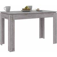 Berkfield Home Elegant Dining Table Grey Sonoma 120x60x76 cm Engineered Wood | Size: 120 x 60 x 76 cm