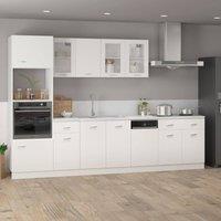 Berkfield Home Durable Dishwasher Panel White 45x3x67 cm Engineered Wood | Size: 45 x 3 x 67 cm