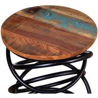 Berkfield Home Beautiful End Table Solid Reclaimed Wood
