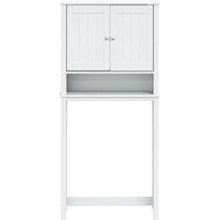 Berkfield Home Beautiful Washing Machine Cabinet BERG White 76x27x164.5 cm Solid Wood
