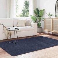 Berkfield Home Shaggy Rug High Pile NAVARRA Navy 130x200 cm Polyester | Size: Medium