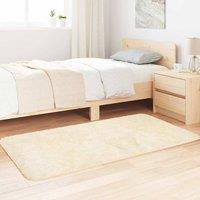 Berkfield Home Shaggy Rug High Pile NAVARRA Cream 80x150 cm Polyester | Size: Medium