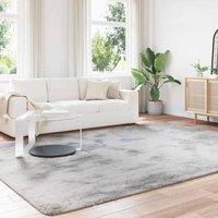 Berkfield Home Shaggy Rug High Pile NAVARRA Silver Grey 240x340 cm Polyester | Size: Medium