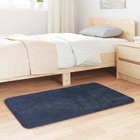 Berkfield Home Shaggy Rug High Pile NAVARRA Navy 60x100 cm Polyester | Size: Medium
