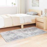 Berkfield Home Shaggy Rug High Pile NAVARRA Silver Grey 80x150 cm Polyester | Size: Medium